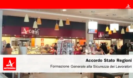 Ceper centro per la prevenzione dei rischi formazione e learning autogrill corso accordo stato regioni
